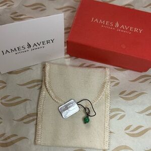 James Avery Silver Green Enhancer Bead